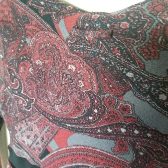 Jean Paul Gaultier Rare Vintage Soleil Mesh Paisley Midi Dress M - Picture 13 of 14